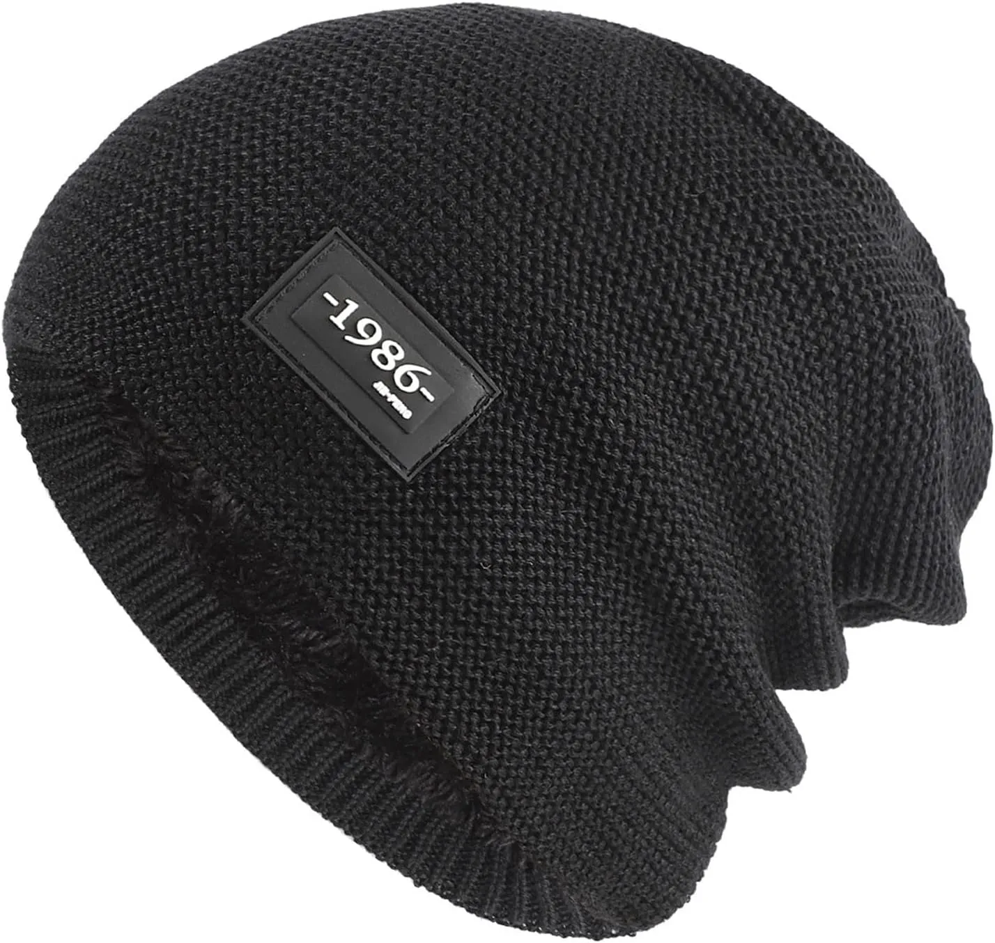 Beanie for Men Women Cold Weather Warm Knit Fleece Lined Cute Beanie Cap Slouchy Beanie Hats Winter Knit Caps