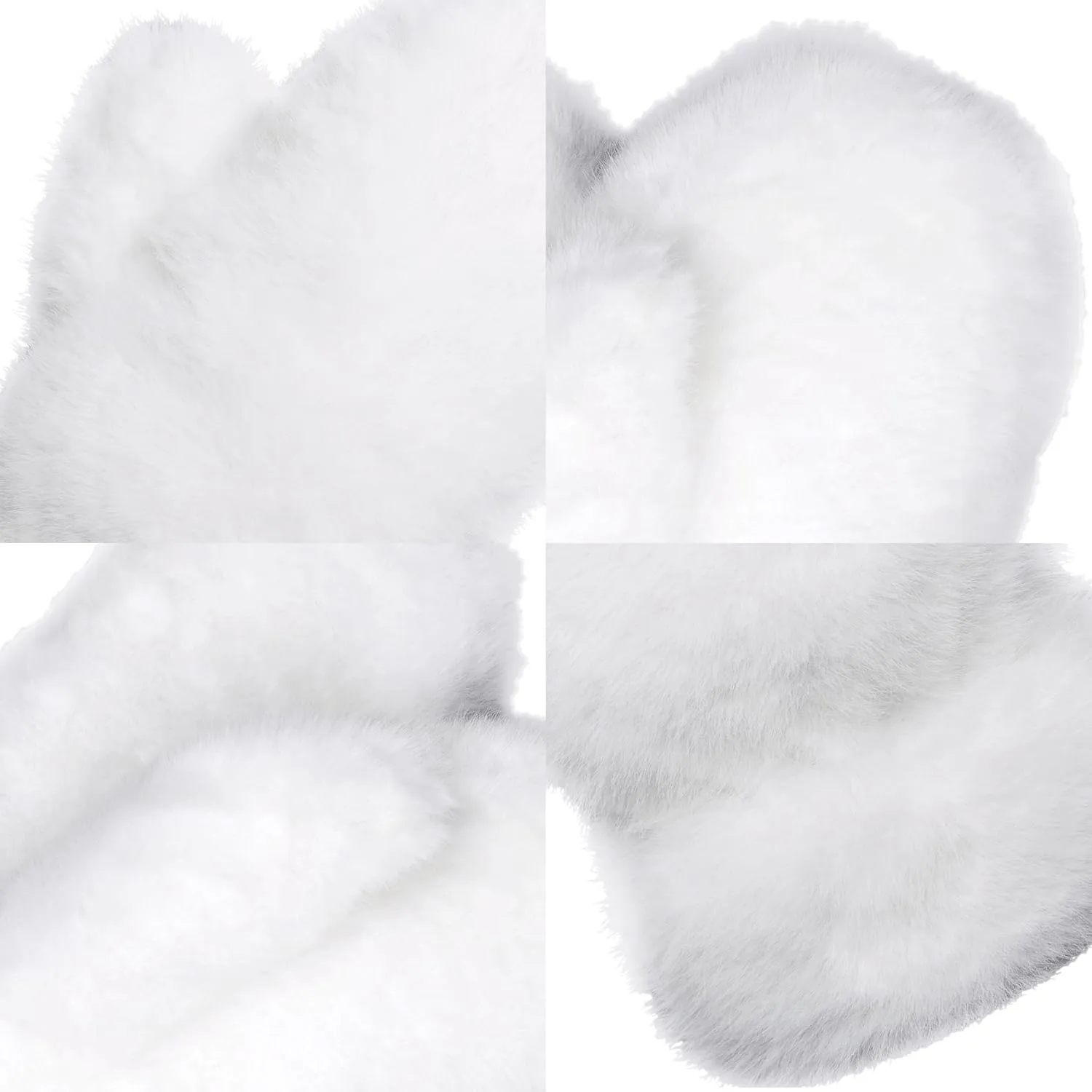Funky Junque Fuzzy Mittens for Women Faux Fur Cold Weather Gloves Fleece Lined Cute Furry Fluffy Warm Winter Fashion
