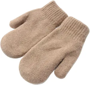 Knit Mittens for Women Warm Winter Fleece Lined Mittens Women‘s Gloves for Cold Weather