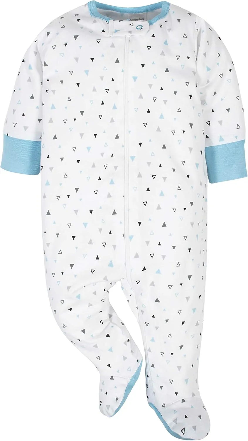 Onesies Brand Baby Boys' 4-Pack Sleep 'N Play Footies