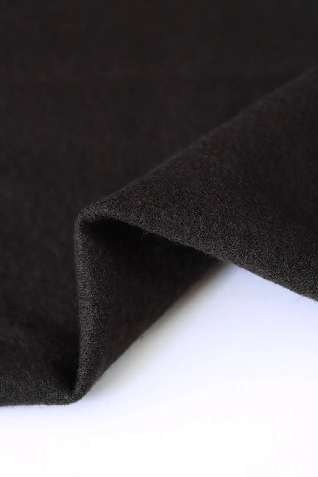 Wenge Brown Bellevue Brushed Wool Knit | By The Half Yard