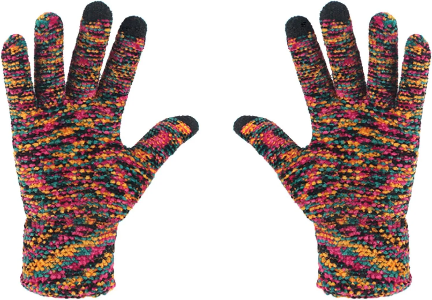 Winter Warm Gloves Gloves Women Knitted Warm Non-slip Women Winter Touchscreen Gloves Gloves (A, One Size)