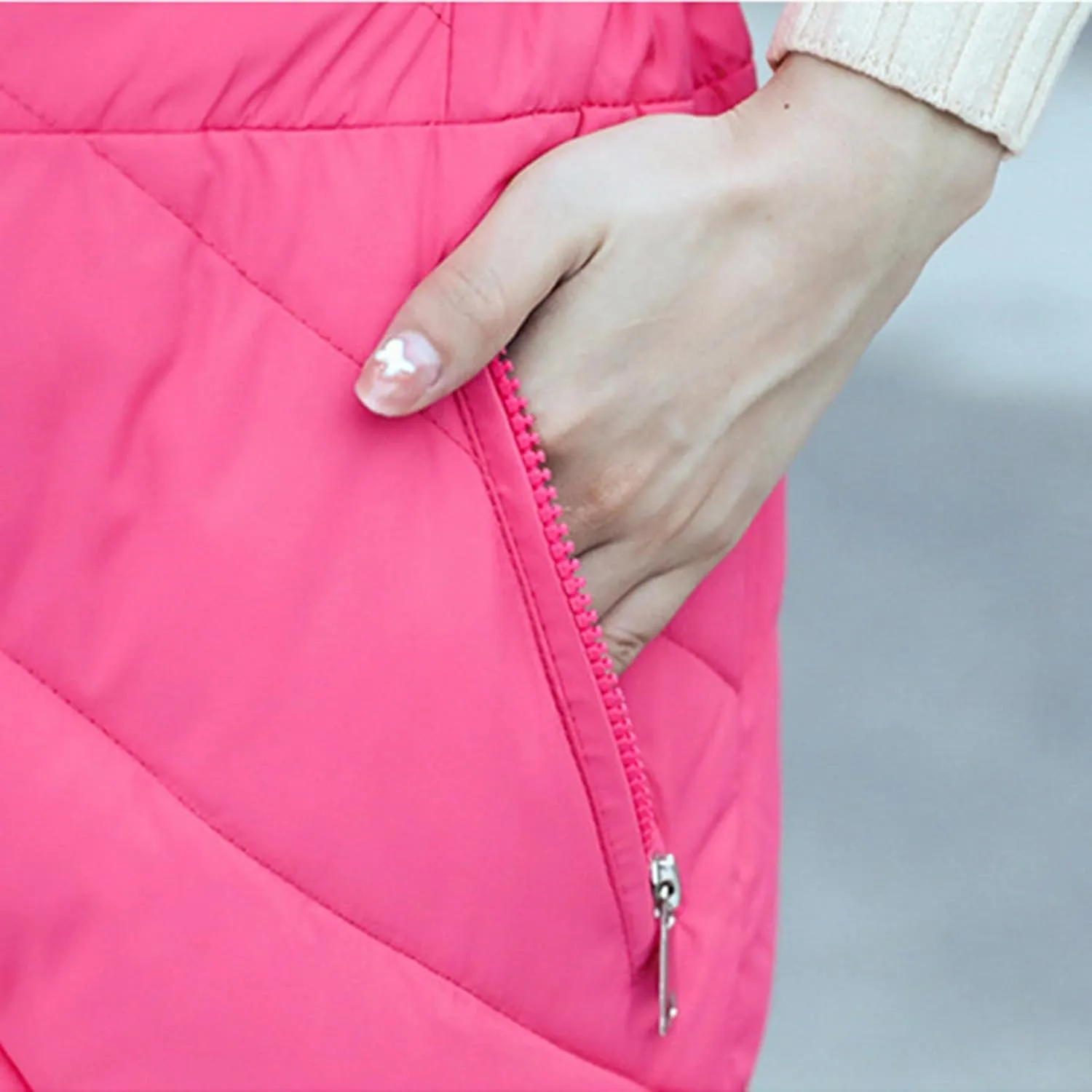 Women's Hooded Onesies Ski Jumpsuit Thickened Long Down Jacket Winter Down Parka Puffer Jacket